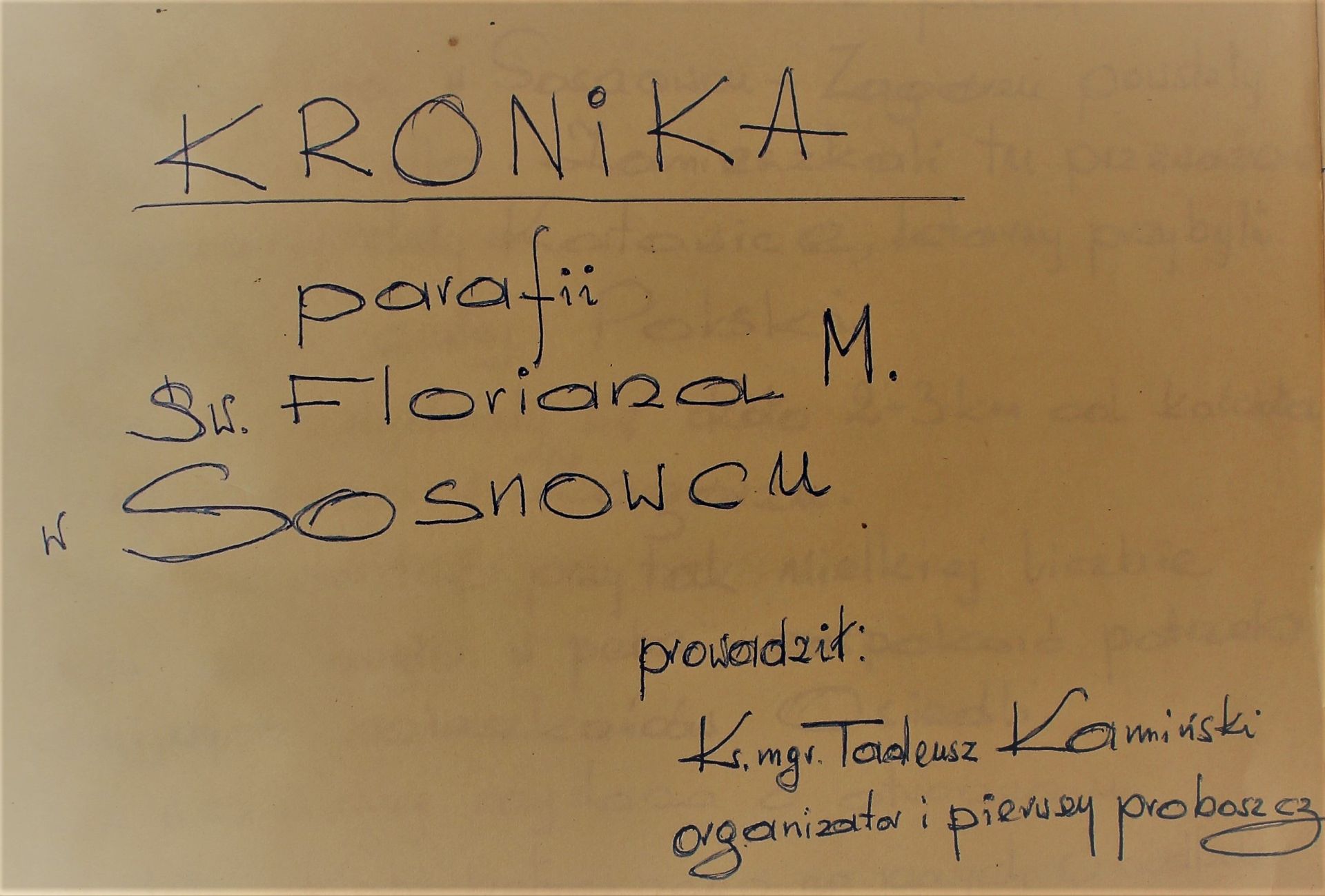 Kronika parafialna dostępna na naszej stronie