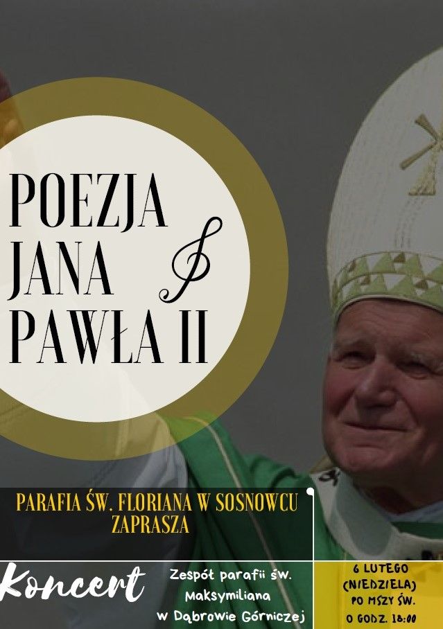 Zaproszenie na koncert poezji