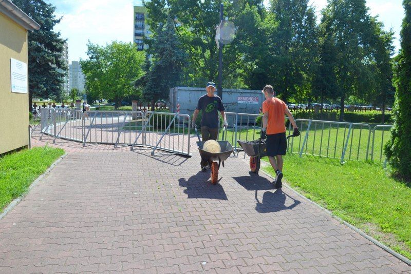 Uprzątanie resztek po pożarze
